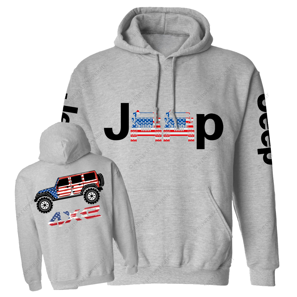 American Flag 4xe Jp Casual Hoodie