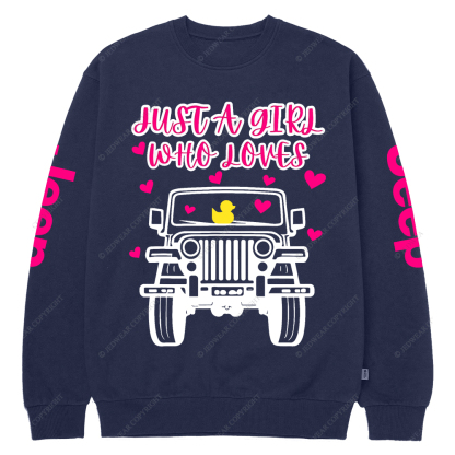 Just A Girl Who Loves Jp Crew Neck Sweatshirt