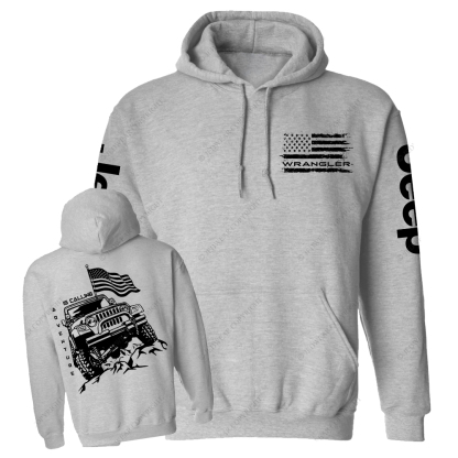 Adventure Is Calling Wrangler Offroad 4x4 Jp Casual Hoodie