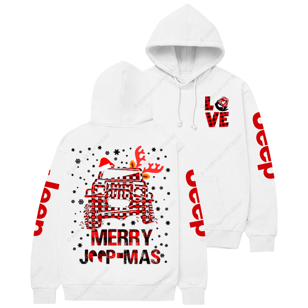 Red Merry Christmas Love Duck Jp Casual Hoodie