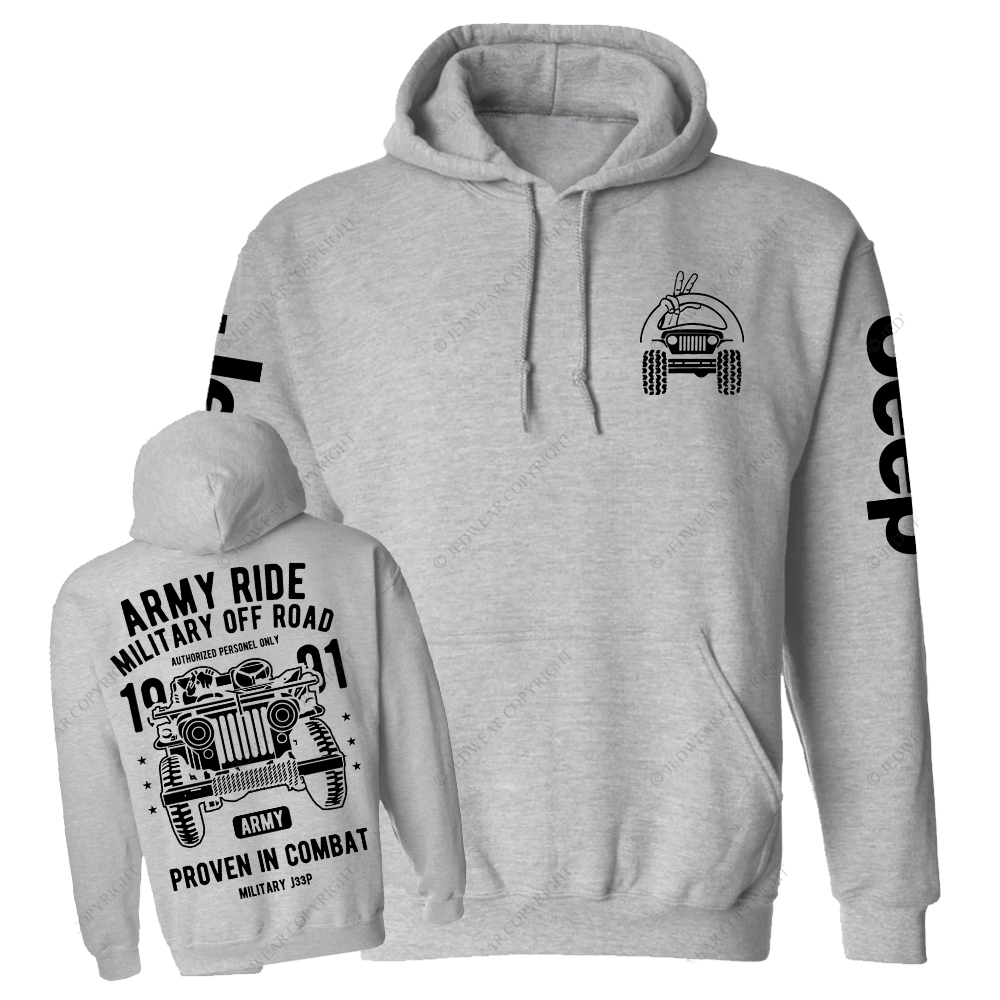 Army Ride Military Off Road 1991 Jp Casual Hoodie