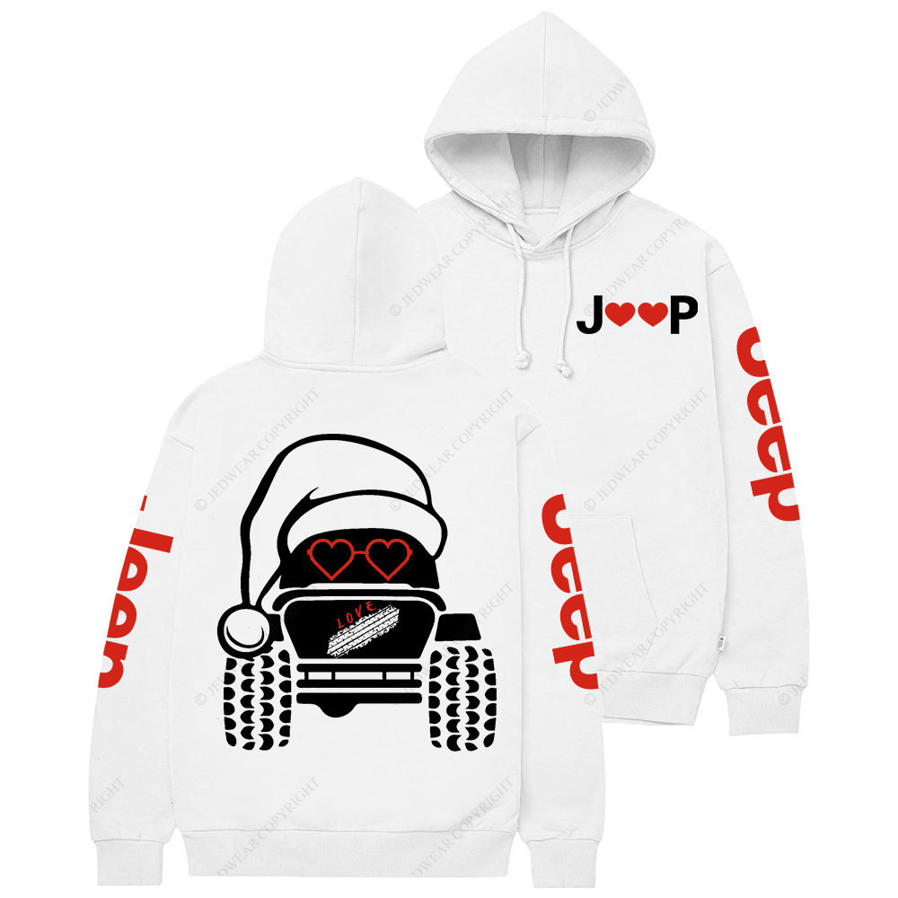Christmas Off-Road 4x4 Santa Claus Jp Casual Hoodie