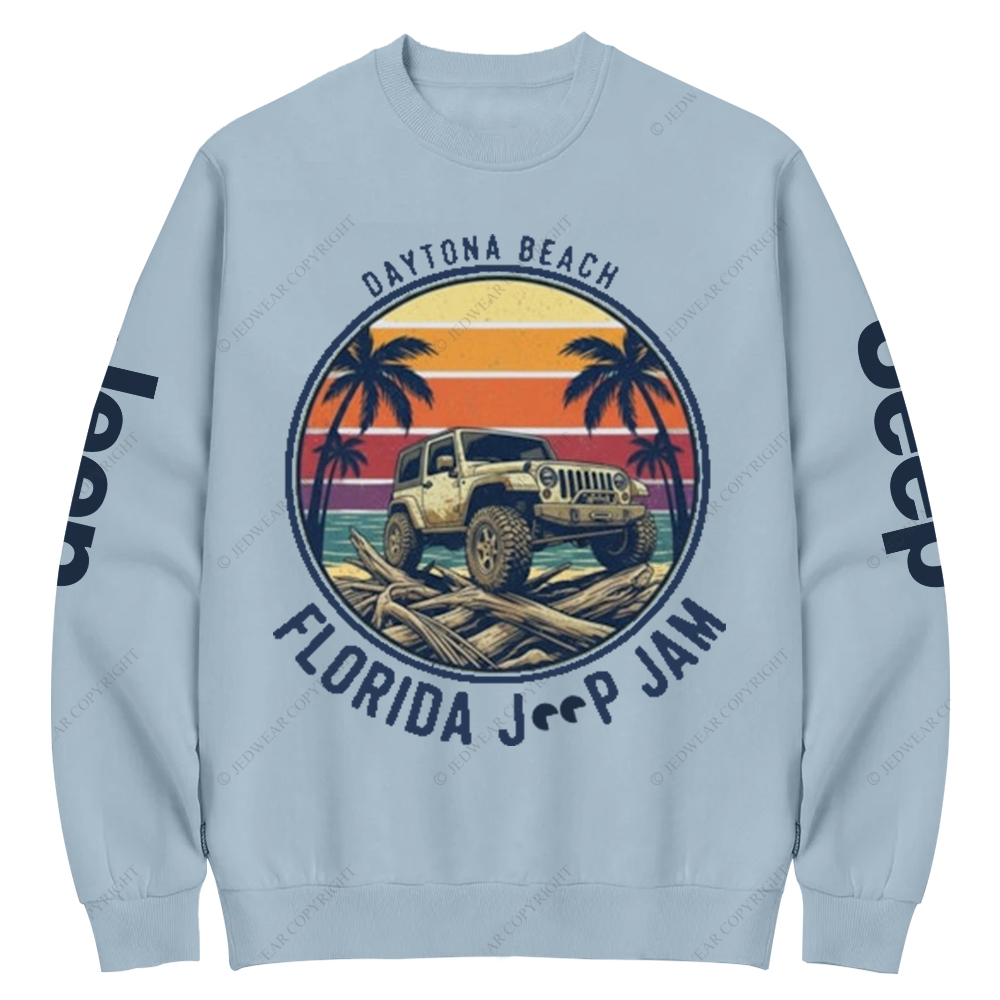 Daytona Beach Florida Jam 2025 Jp Crew Neck Sweatshirt