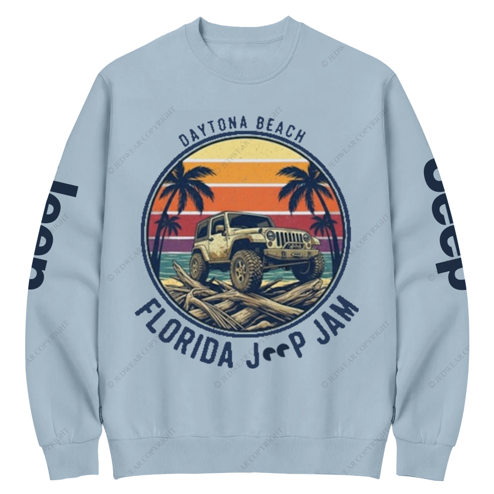 Daytona Beach Florida Jam 2025 Jp Crew Neck Sweatshirt