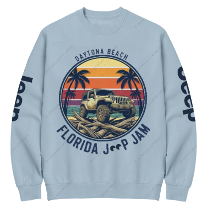Daytona Beach Florida Jam 2025 Jp Crew Neck Sweatshirt