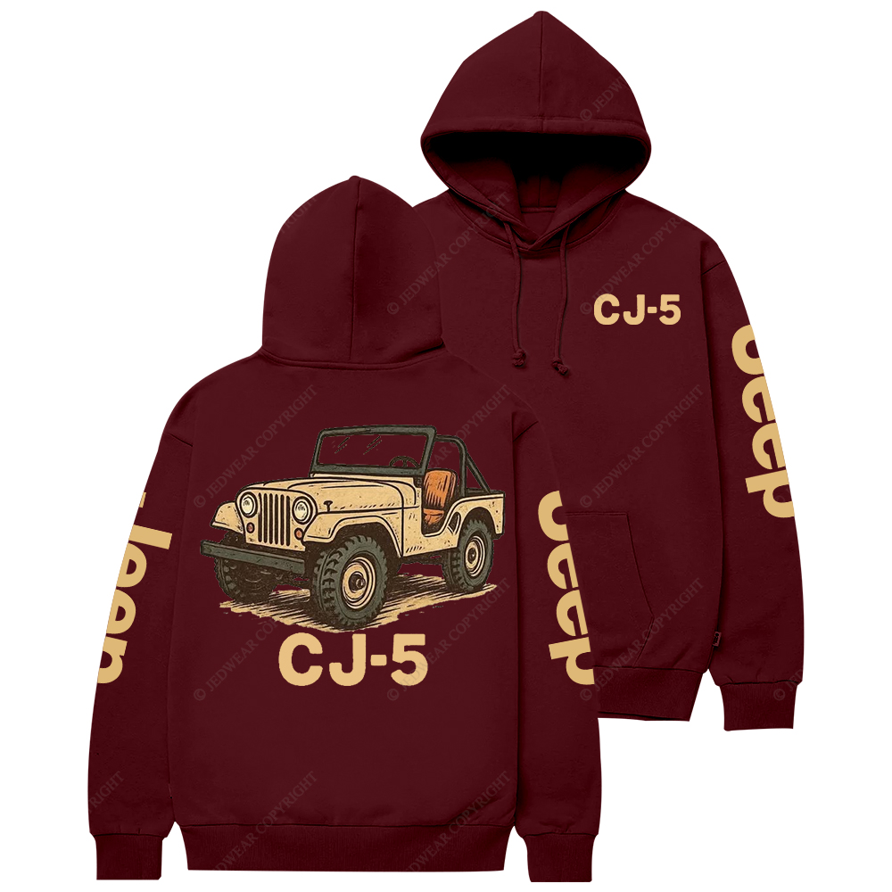 Yellow CJ-5 Jp Casual Hoodie