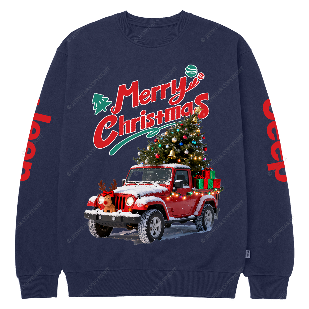 Merry Christmas Elk Gladiator Jp Crew Neck Sweatshirt
