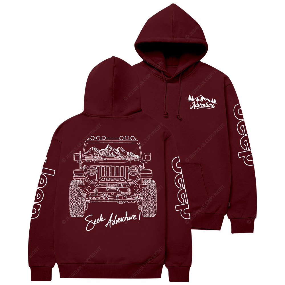 JL Hand-Painted Line Design Jp Casual Hoodie