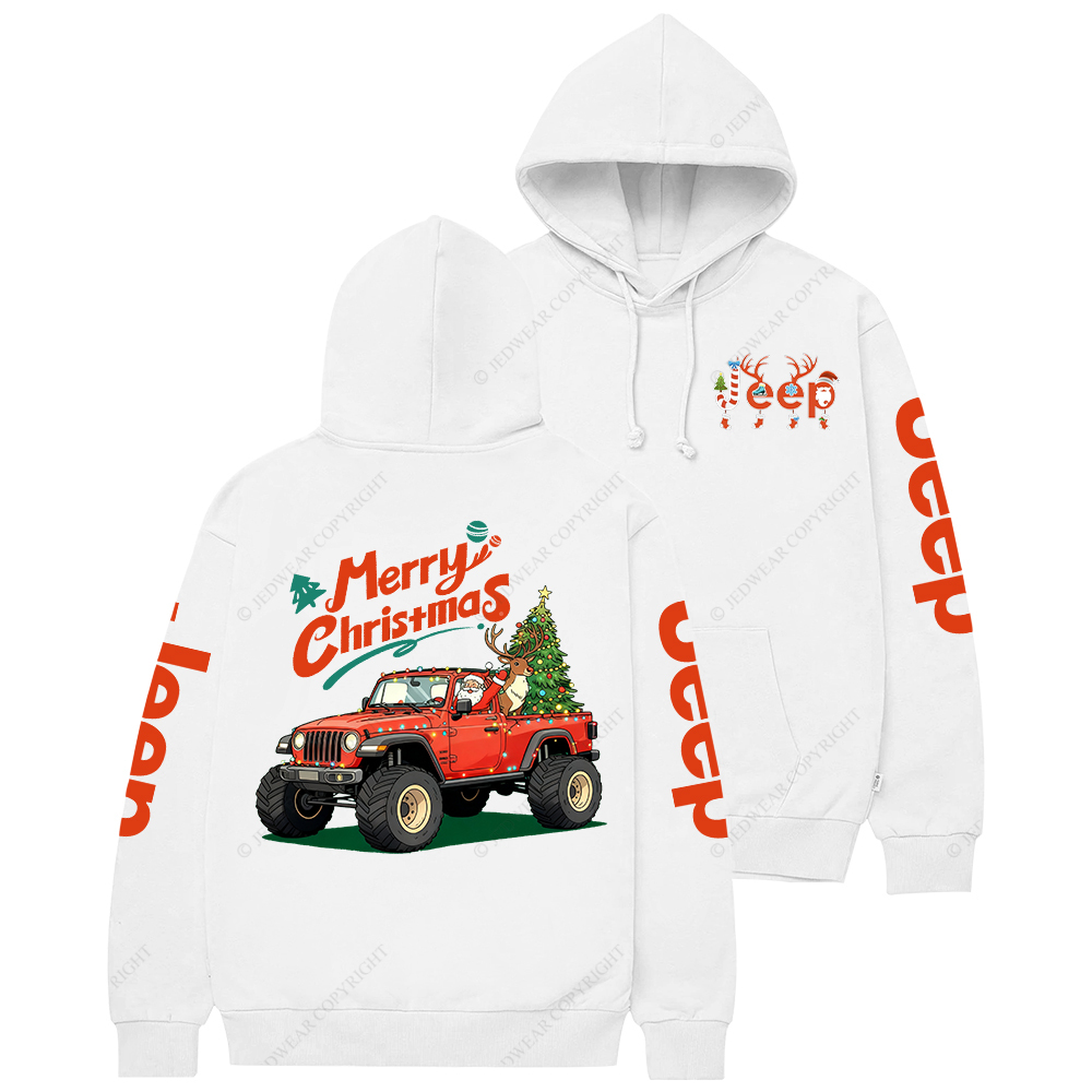 Merry Christmas Santa Claus Driving Gladiator Jp Casual Hoodie