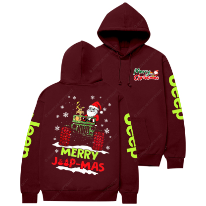 Merry Christmas Santa Claus Driving Jp Casual Hoodie
