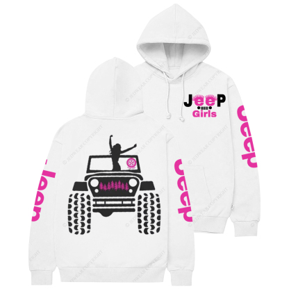 Pink Tire Girl Power Offroad Jp Casual Hoodie