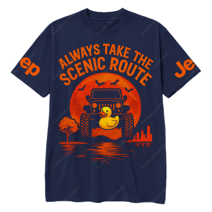 Duck Always Take The Scenic Route Jp T-Shirt 
