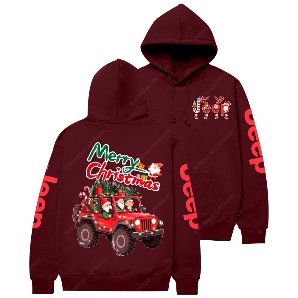 Merry Christmas Santa Claus Driving Jp Casual Hoodie
