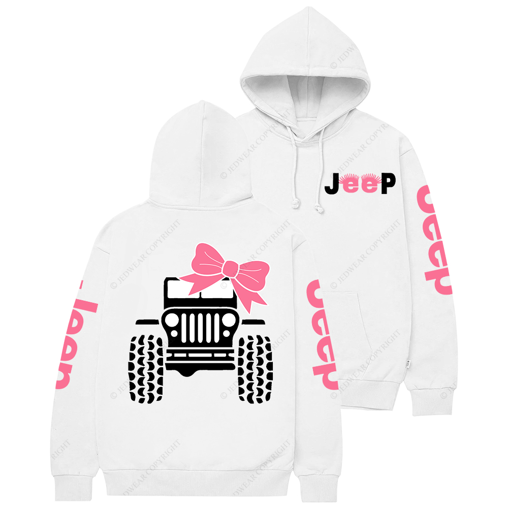 Pink Bow Girl Jp Casual Hoodie