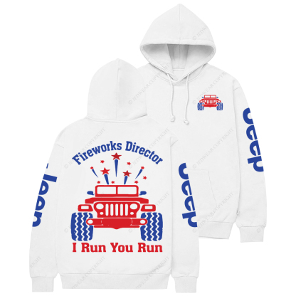 Fireworks Director I Run You Run Jp Casual Hoodie