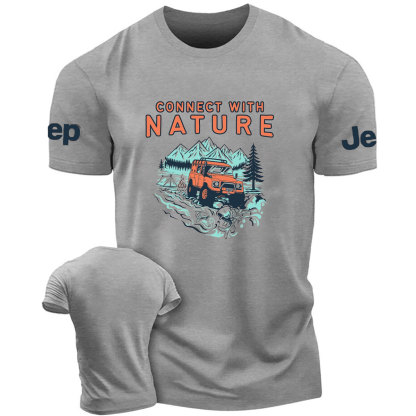 Connect With Nature Moutain Jp Design T-Shirt
