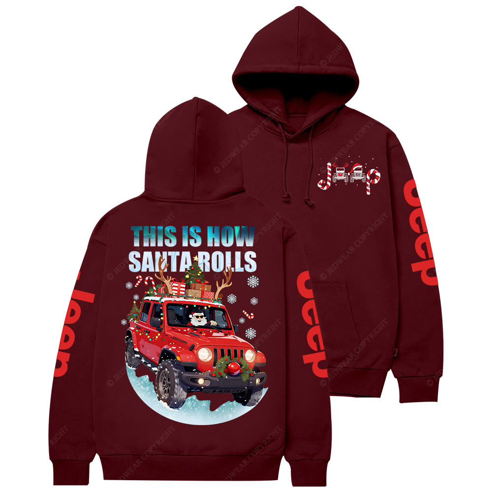 This Is How Santa Rolls Jp Casual Hoodie