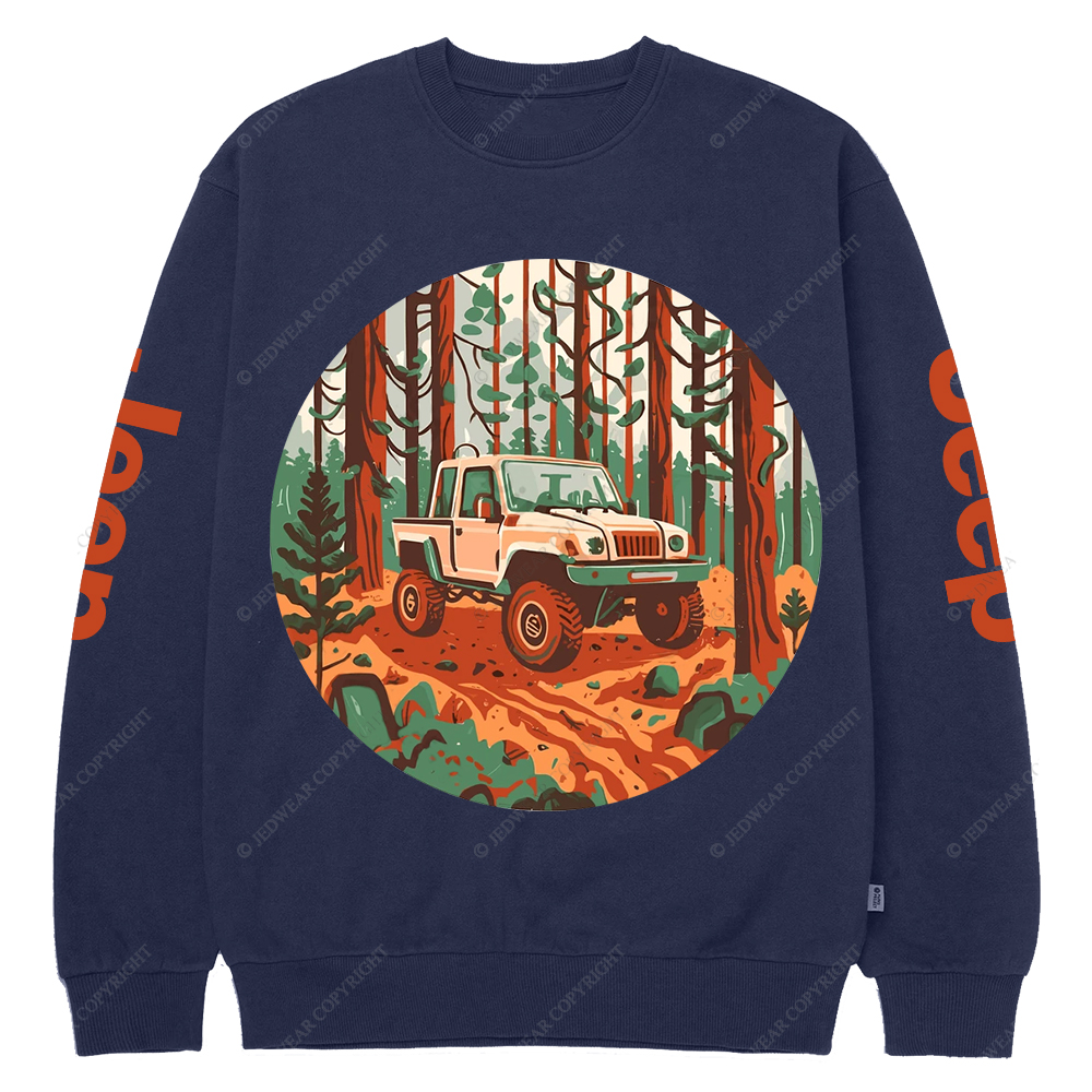 Gladiator Driving In Forest Jp Crew Neck Sweatshirt