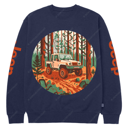 Gladiator Driving In Forest Jp Crew Neck Sweatshirt