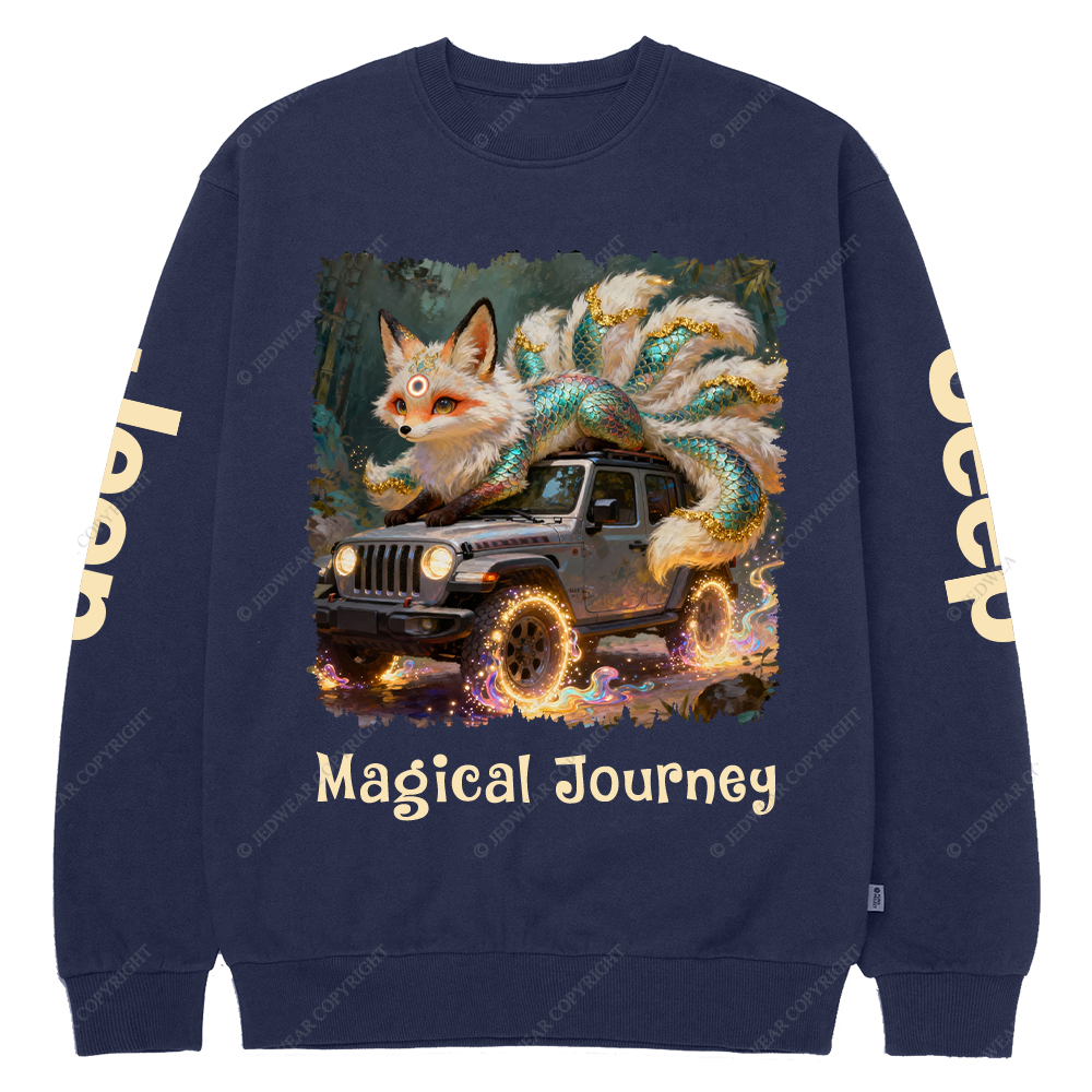 Nine Tailed Fox Magical Journey Jp Crew Neck Sweatshirt