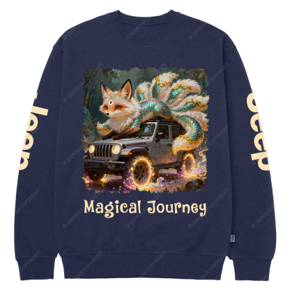 Nine Tailed Fox Magical Journey Jp Crew Neck Sweatshirt