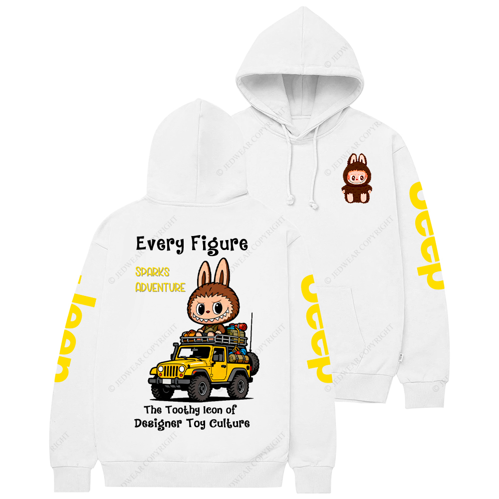 The Toothy Icon Of  Designer Toy Culture Labubu Jp Casual Hoodie