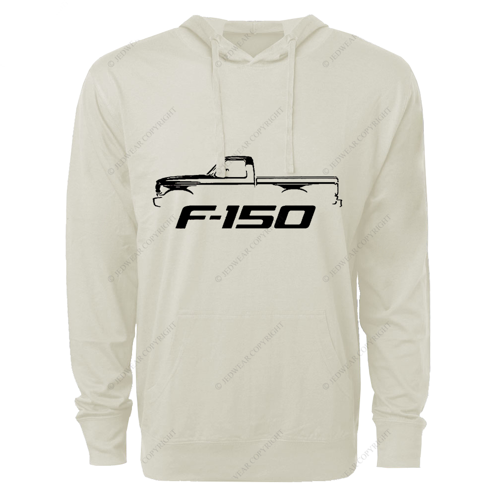 1992-96 F150 Single Cab Pickup Truck Classic Outline Design FJ Oversized Lightweight Hoodie