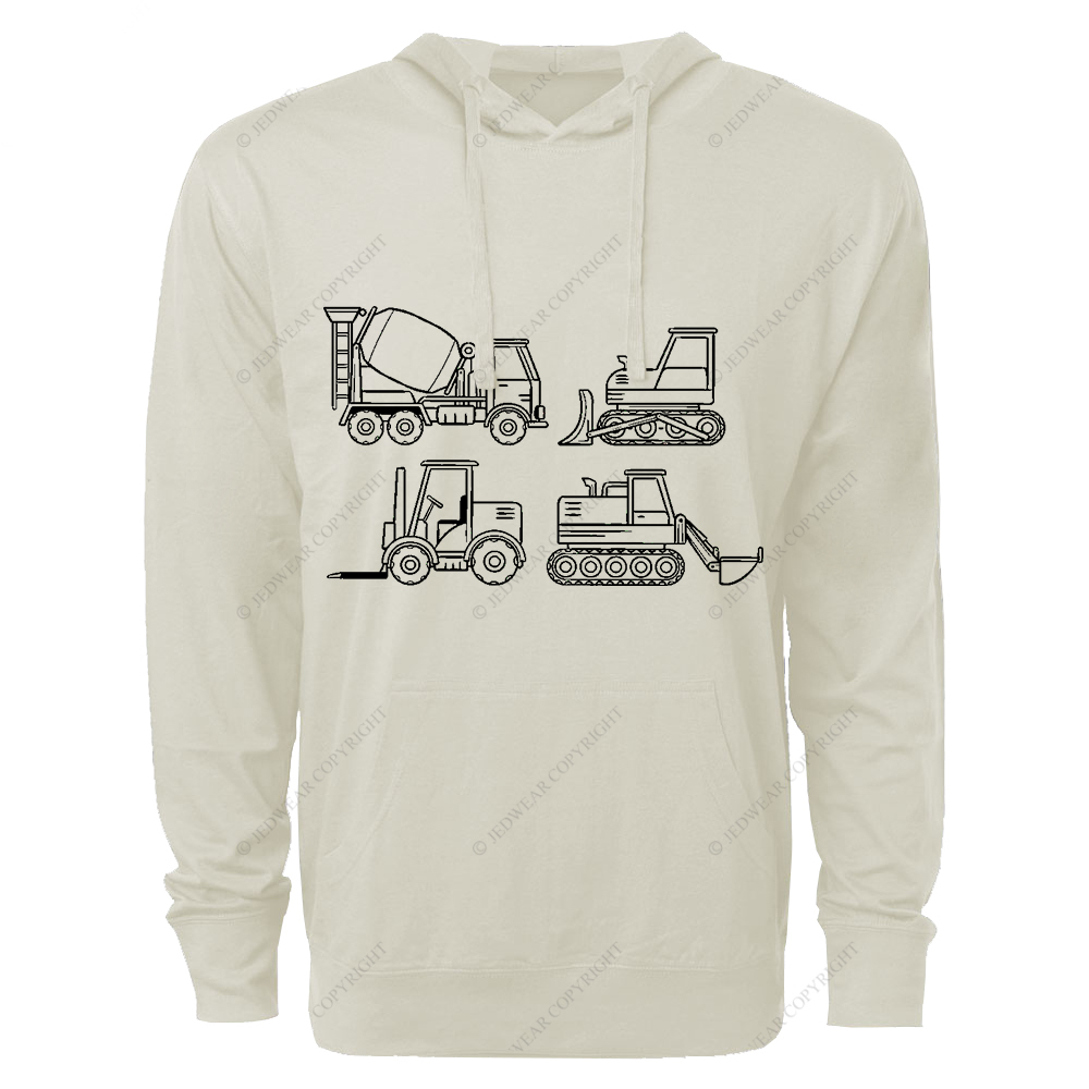 4 Construction Trucks FJ Oversized Lightweight Hoodie   