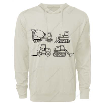 4 Construction Trucks FJ Oversized Lightweight Hoodie   