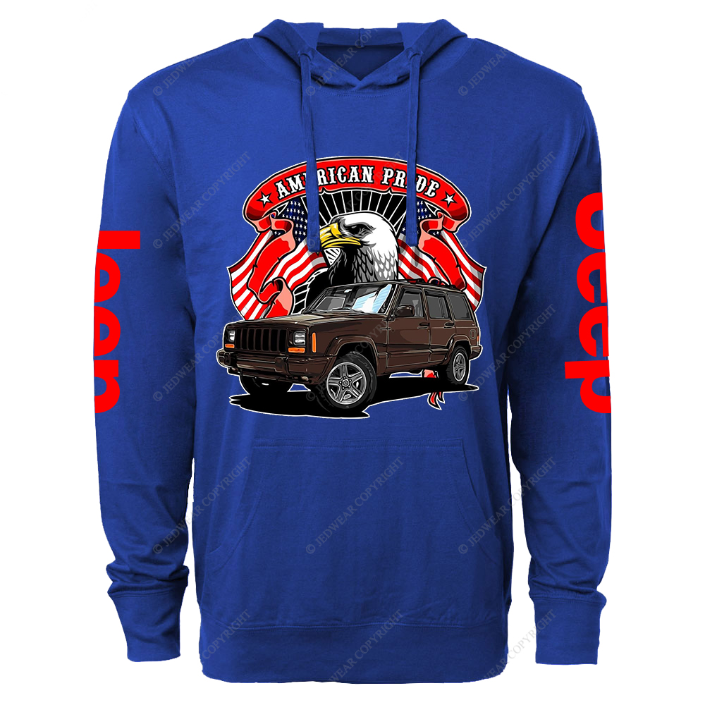 American Pride Eagle Jp Oversized Lightweight Hoodie   