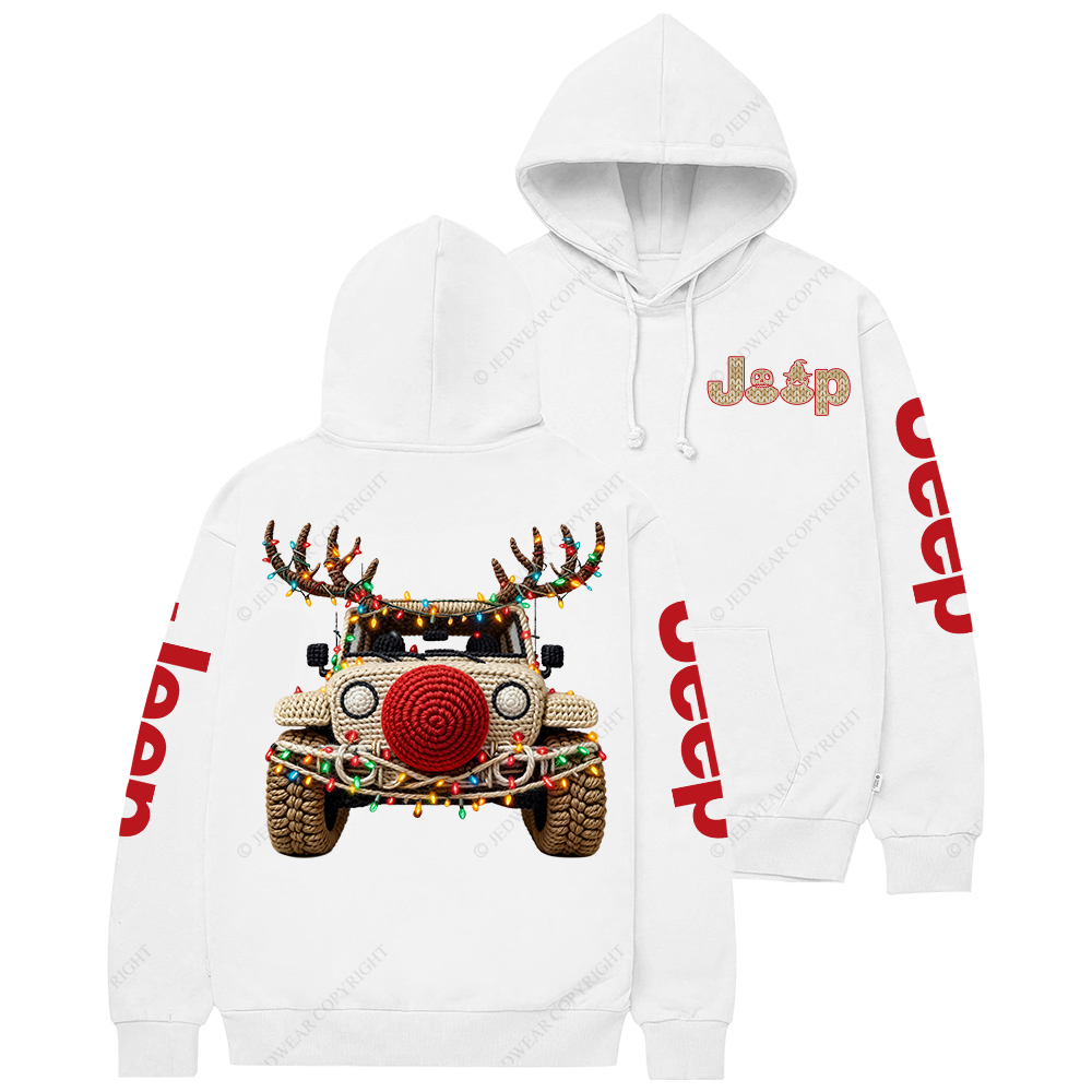Trendy Christmas Crochet Pattern Jp Casual Hoodie