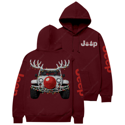 Grey Trendy Christmas Crochet Pattern Jp Casual Hoodie
