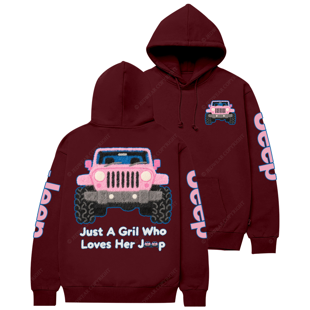 Just A Girl Who Loves A Car Jp Casual Hoodie
