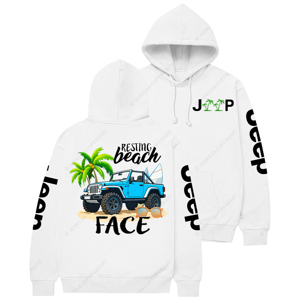 Resting Beach Face Jp Casual Hoodie