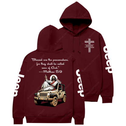 Blessed Are The Peacemakers Jesus Jp Casual Hoodie