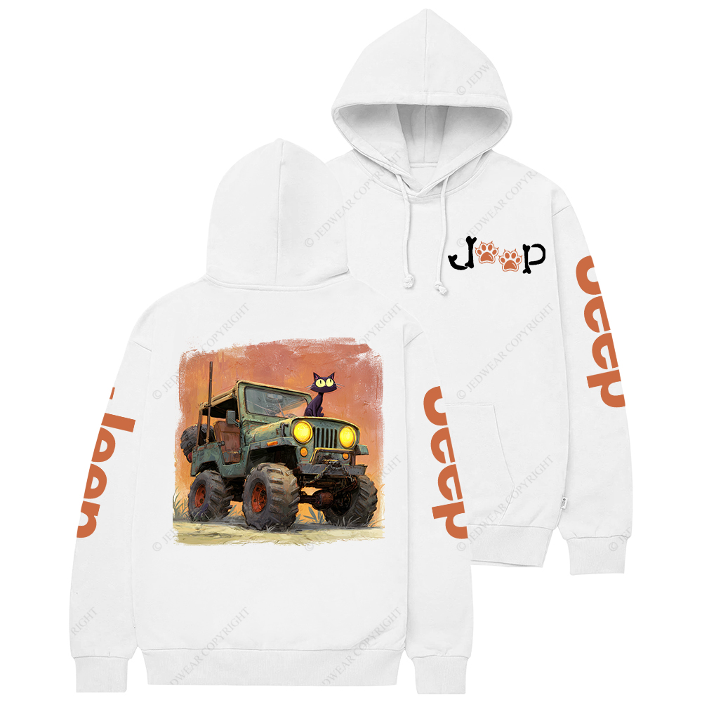 The Cat Drive A Car Jp Casual Hoodie