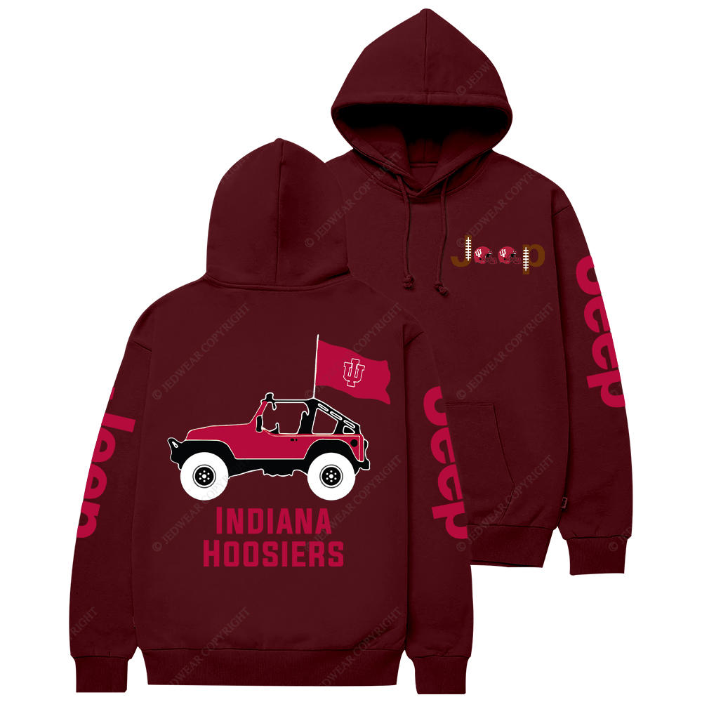 Indiana Hoosiers Football Jp Casual Hoodie