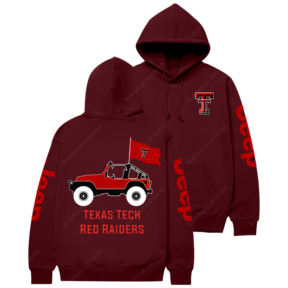 Texas Tech Red Raiders Football Jp Casual Hoodie