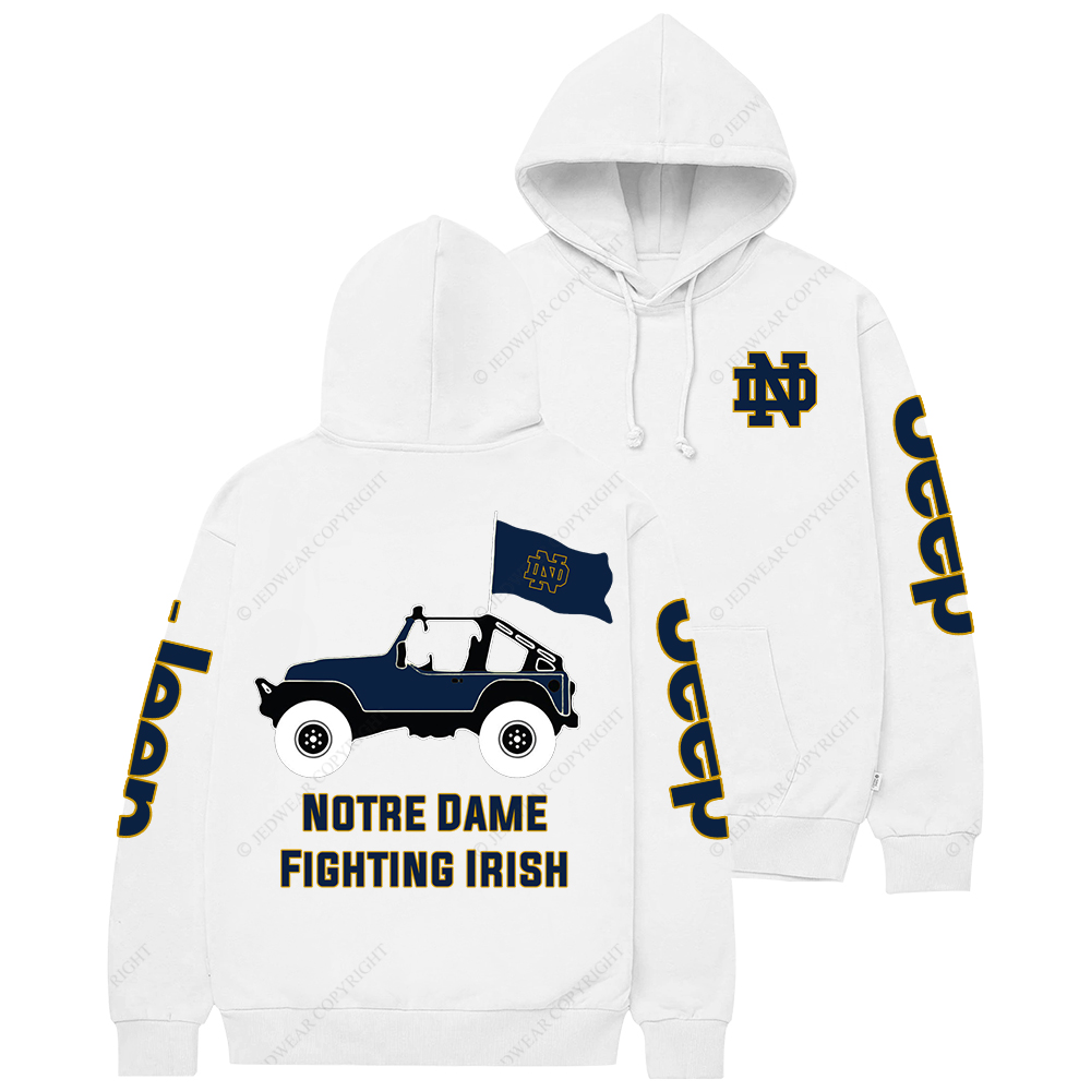 Notre Dame Fighting Irish Football Jp Casual Hoodie