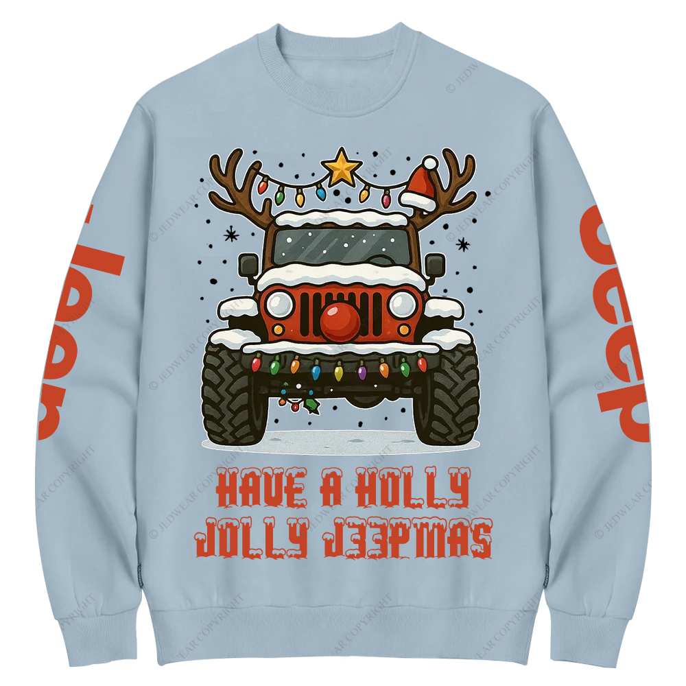 Off-Road Merry Christmas Jp Crew Neck Sweatshirt