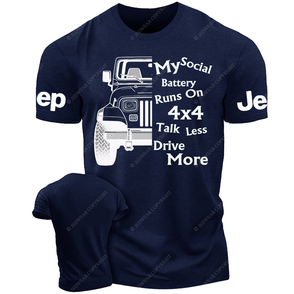 My Social Battery Runs On 4x4 Jp Girl T-Shirt
