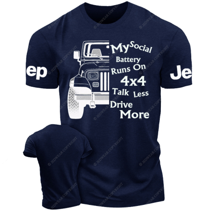 My Social Battery Runs On 4x4 Jp Girl T-Shirt