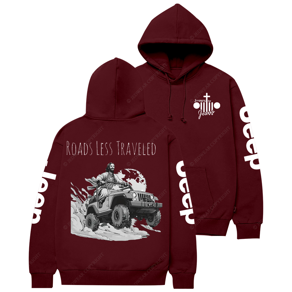 Religion Cross Jesus Roads Less Traveled Jp Casual Hoodie