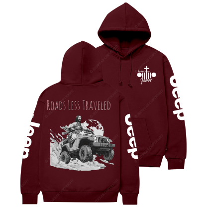 Religion Cross Jesus Roads Less Traveled Jp Casual Hoodie