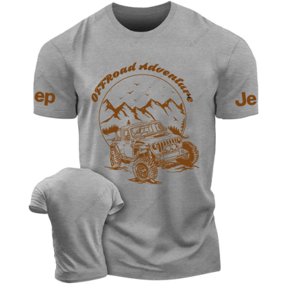 Off-Road Adventure Vehicle On Mountain Road JP T-Shirt