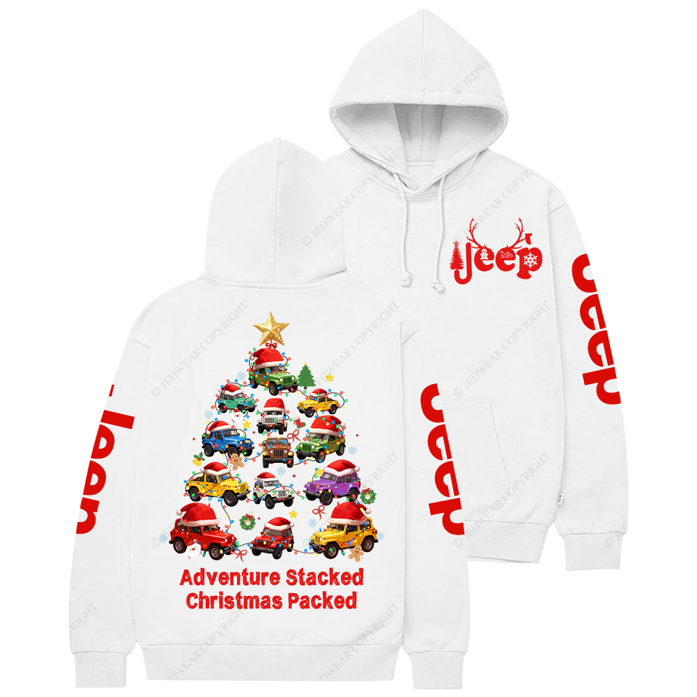 Adventure Stacked Christmas Packed Jp Casual Hoodie