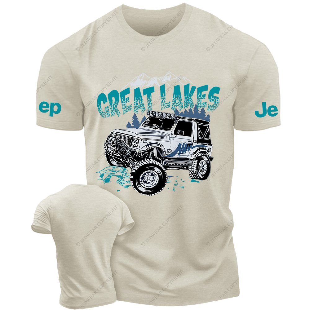 Creat Lakes Off-Road Adventure Vehicle Under The Snow Mountain JP T-Shirt