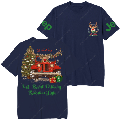 Off-Road Delivery Reindeer Style Merry Christmas Jp T-Shirt