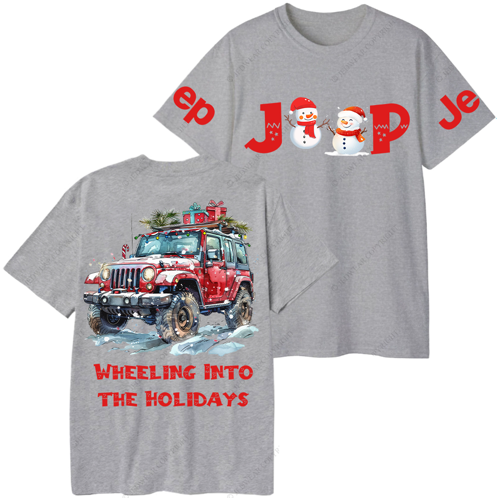 Christmas Wheeling Into the Holidays Jp T-Shirt