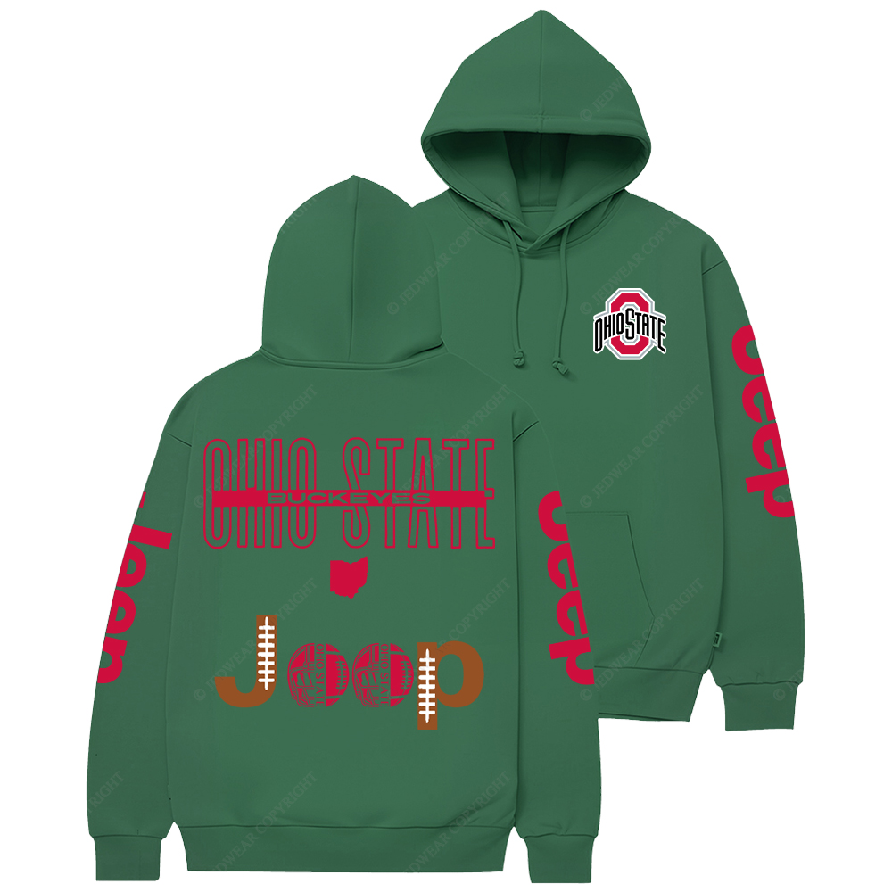 Buckeyes The Ohio State University Football Jp Casual Hoodie